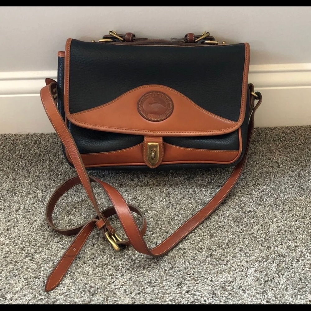 Vintage Dooney & Bourke Leather Carrier Bag